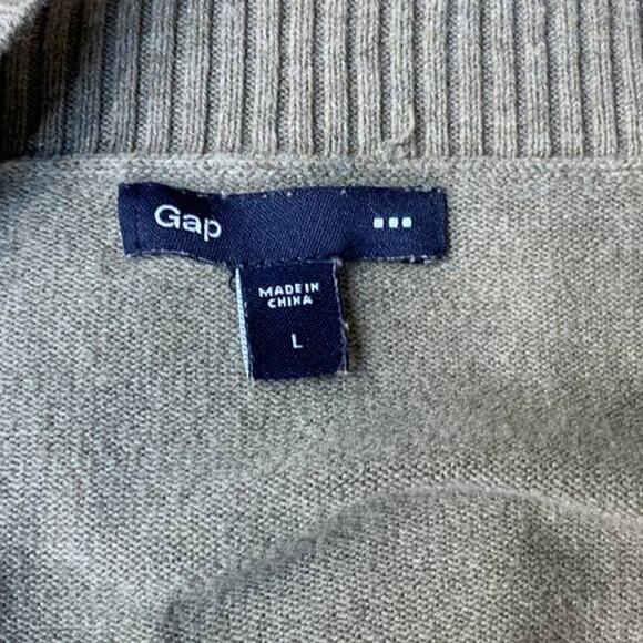 GAP Womens Large Deep V Neck Long Sleeve Cotton Blend Pullover Sweater - Picture 4 of 5